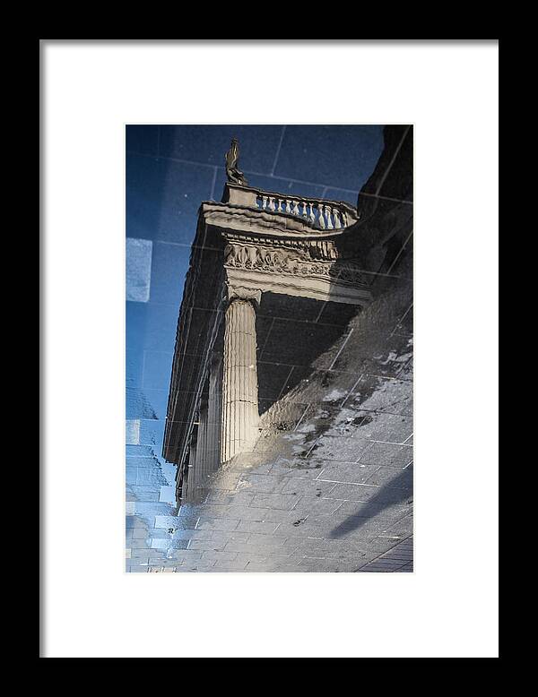 Dublin Framed Print featuring the photograph Reflection of the General Post Office in Dublin by David Soanes Photography