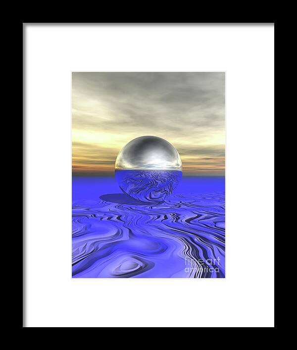 Surreal Framed Print featuring the digital art Reflections Around by Phil Perkins