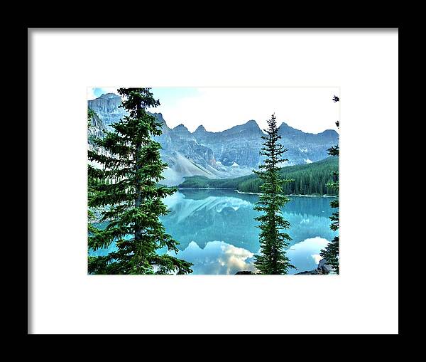 Canada Framed Print featuring the photograph Reflections at Moraine Lake by Tanya White