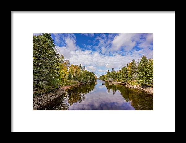 Reservoir Framed Print featuring the photograph Reflections at Thomson Reservoir by Susan Rydberg