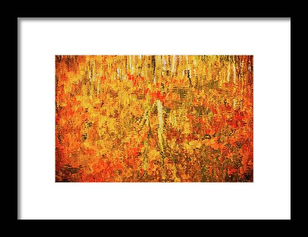 Abstract Framed Print featuring the photograph Reflections of Fall by Rick Furmanek