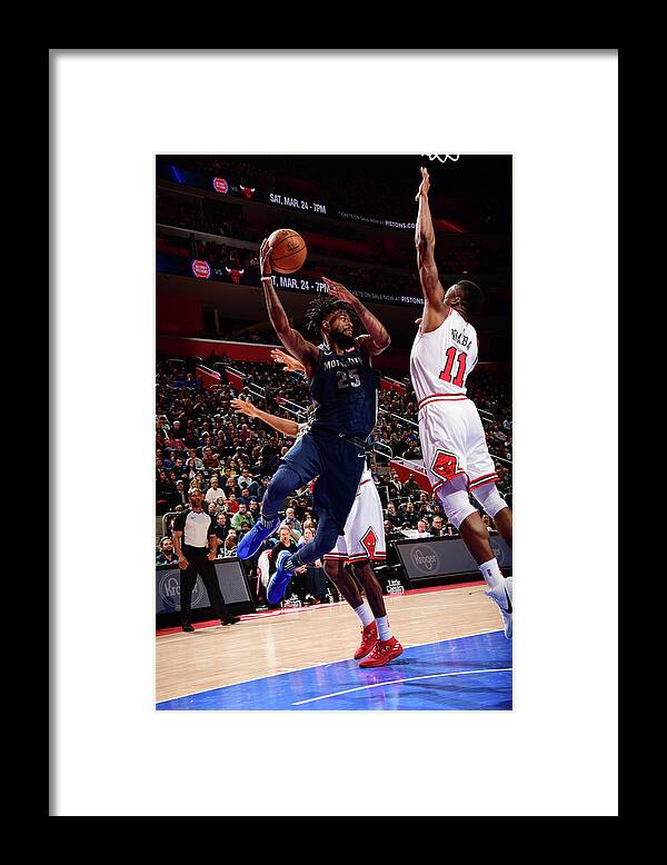 Nba Pro Basketball Framed Print featuring the photograph Reggie Bullock by Chris Schwegler