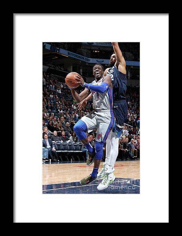 Nba Pro Basketball Framed Print featuring the photograph Reggie Jackson by David Sherman