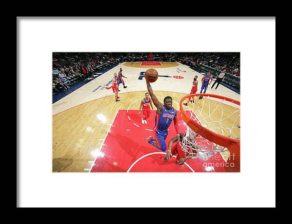 Nba Pro Basketball Framed Print featuring the photograph Reggie Jackson by Ned Dishman