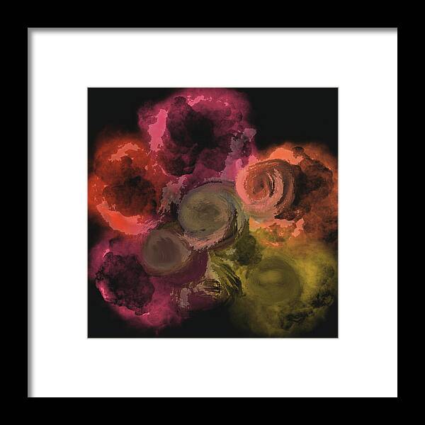 Remembrance Bouquet Framed Print featuring the digital art Remembrance Bouquet by Ruth Harrigan