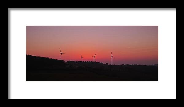 Landscape Framed Print featuring the photograph Renewable ? by Karine GADRE