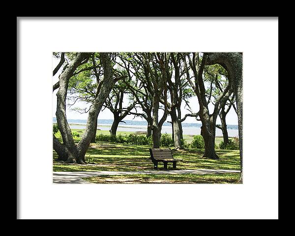  Framed Print featuring the photograph Rest Here by Heather E Harman