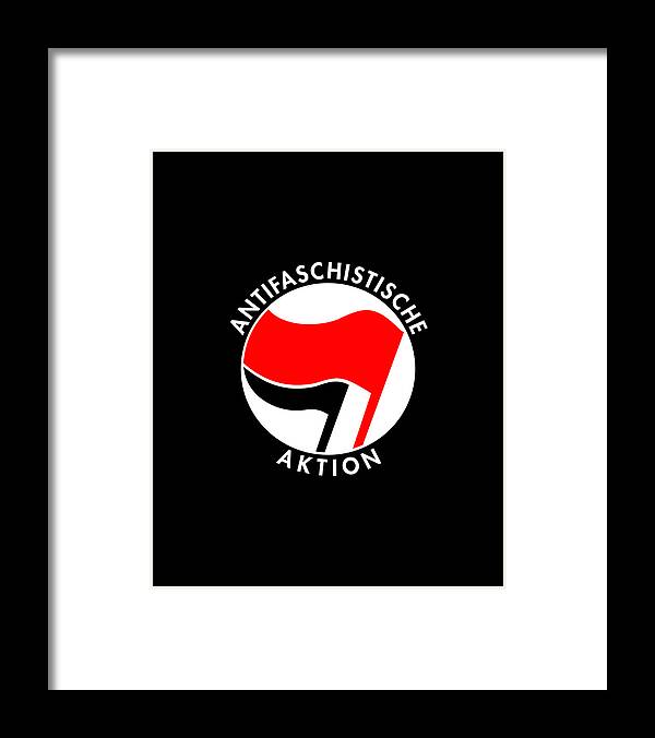Cool Framed Print featuring the digital art Retro Germany Antifaschistische Aktion Anti-Fascist by Flippin Sweet Gear Cool Framed Print featuring the digital art Retro Germany Antifaschistische Aktion Anti-Fascist by Flippin Sweet Gear