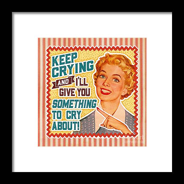 Mid Century Framed Print featuring the digital art Retro Mom - Funny Vintage Mom by Diane Dempsey