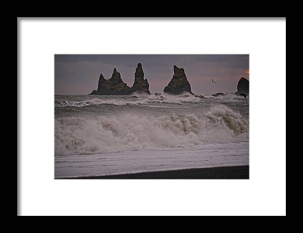 Iceland Framed Print featuring the photograph Reynisdrangar at Sunrise by Catherine Reading
