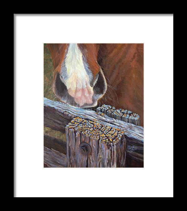 Horse Framed Print featuring the painting Rhoda Knows by Page Holland