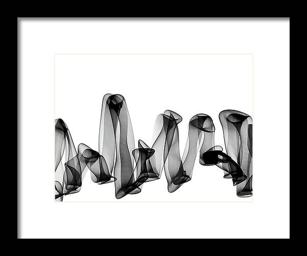 Abstract Ribbon Framed Print featuring the digital art Rhybn by Susan Maxwell Schmidt