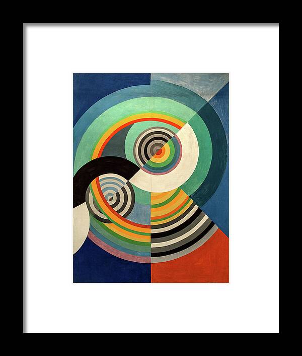 Art Framed Print featuring the painting Rhythm Number Three by Robert Delaunay by Mango Art