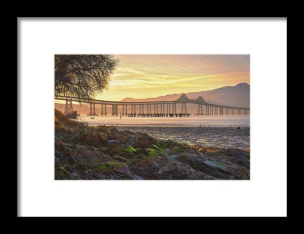 Landscape Framed Print featuring the photograph Richmond-San Rafael Bridge by Laura Macky