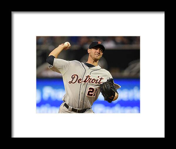 American League Baseball Framed Print featuring the photograph Rick Porcello by Denis Poroy