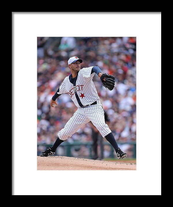 American League Baseball Framed Print featuring the photograph Rick Porcello by Leon Halip