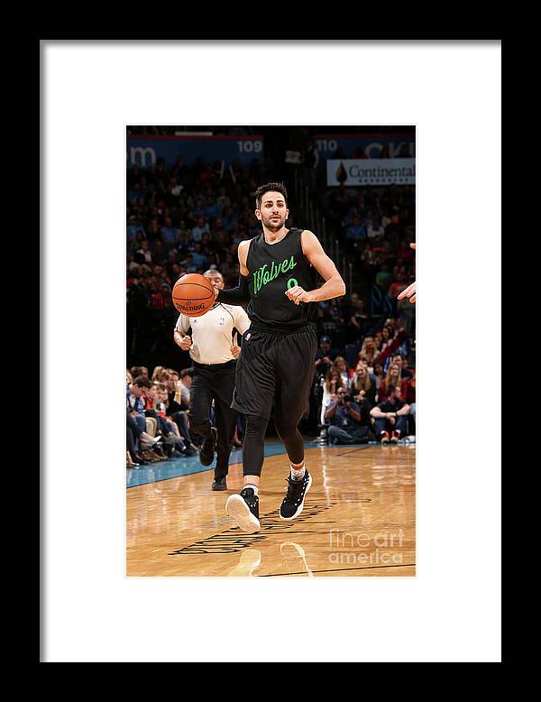 Nba Pro Basketball Framed Print featuring the photograph Ricky Rubio by Layne Murdoch