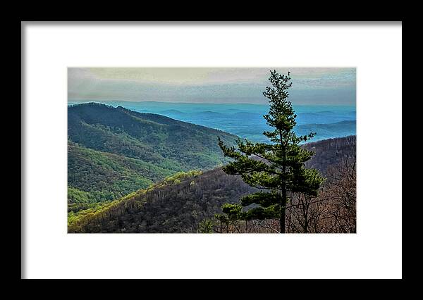 Fall Framed Print featuring the photograph Ridge-and-Valley Appalachians by Louis Dallara