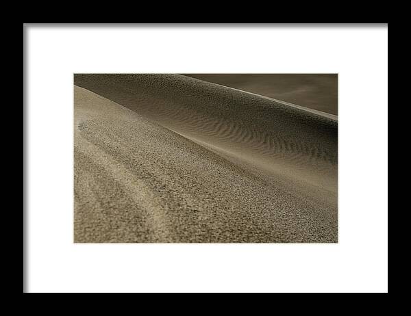 Great Sand Dunes Framed Print featuring the photograph Ripples on the Edge by Kelly VanDellen