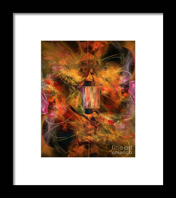 Surrealism Framed Print featuring the digital art Rise Like A Phoenix by Olga Hamilton