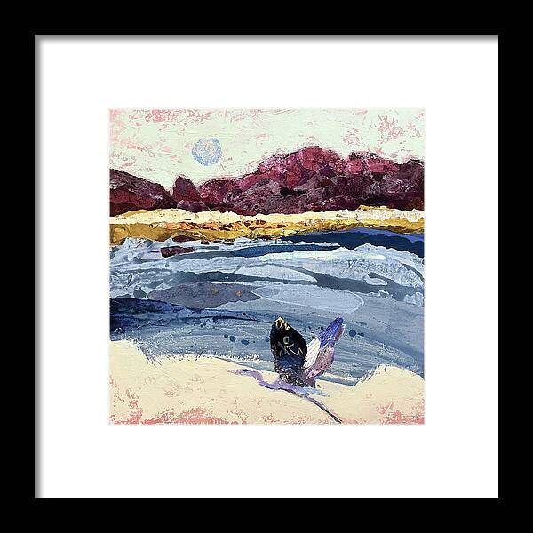 Bird Framed Print featuring the painting Rise by Shelli Walters