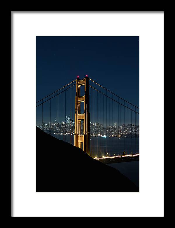 Golden Gate Bridge Framed Print featuring the photograph Rise Up by Gary Geddes
