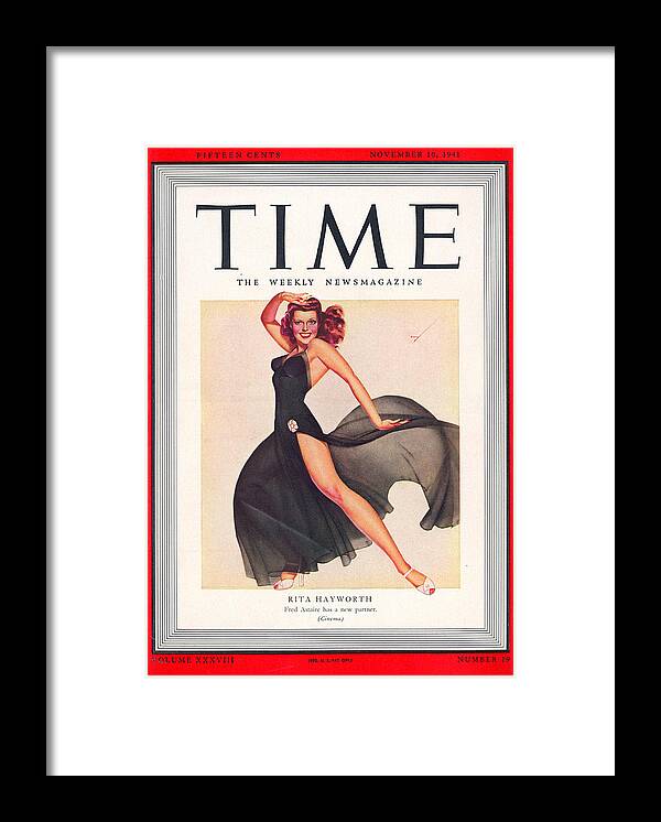 Rita Hayworth Framed Print featuring the photograph Rita Hayworth - 1941 by George Petty