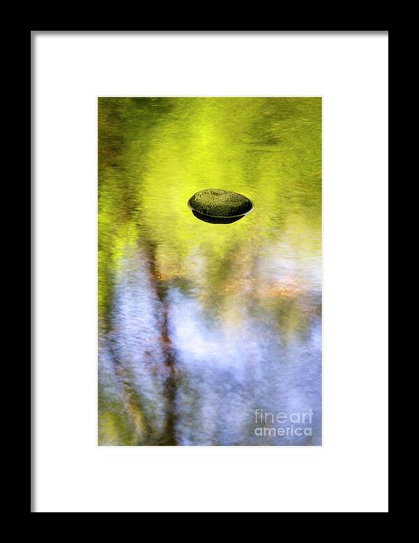 Water Framed Print featuring the photograph River and Stone by Tim Gainey