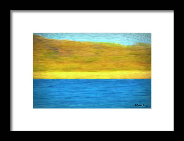 Digital Framed Print featuring the photograph River Blur by Frank Lee