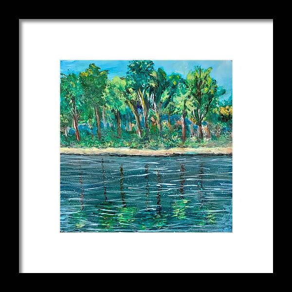 River Framed Print featuring the mixed media River Dream by Jason Rosenstock