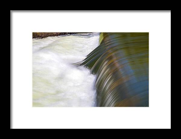Rushing Framed Print featuring the photograph River Falls by Dart Humeston