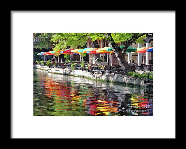 San Antonio Framed Print featuring the photograph River Reflection by Sharon Foster