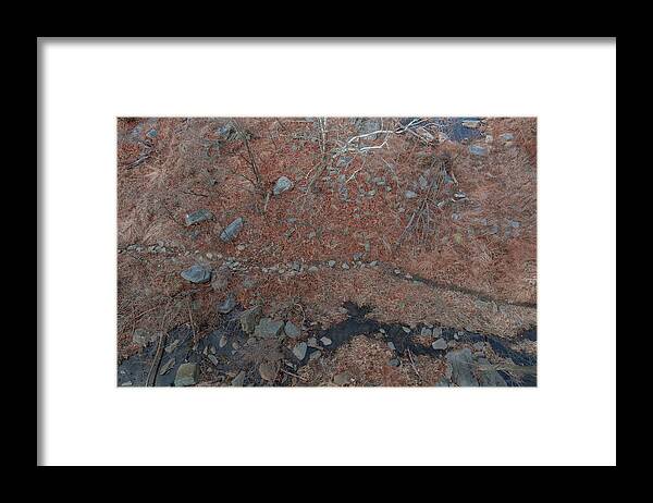 Abstract Framed Print featuring the photograph Rivulet and Footpath by Liz Albro