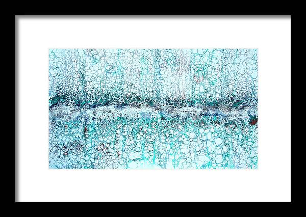 Blue Framed Print featuring the painting Road Less Traveled by Katrina Nixon