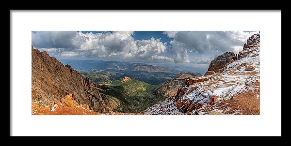 Landscape Framed Print featuring the photograph Road to Pikes Peak Summit by G Lamar Yancy