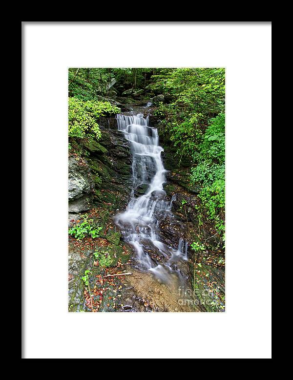 Roadside Framed Print featuring the digital art Roadside Waterfall 4 by Phil Perkins
