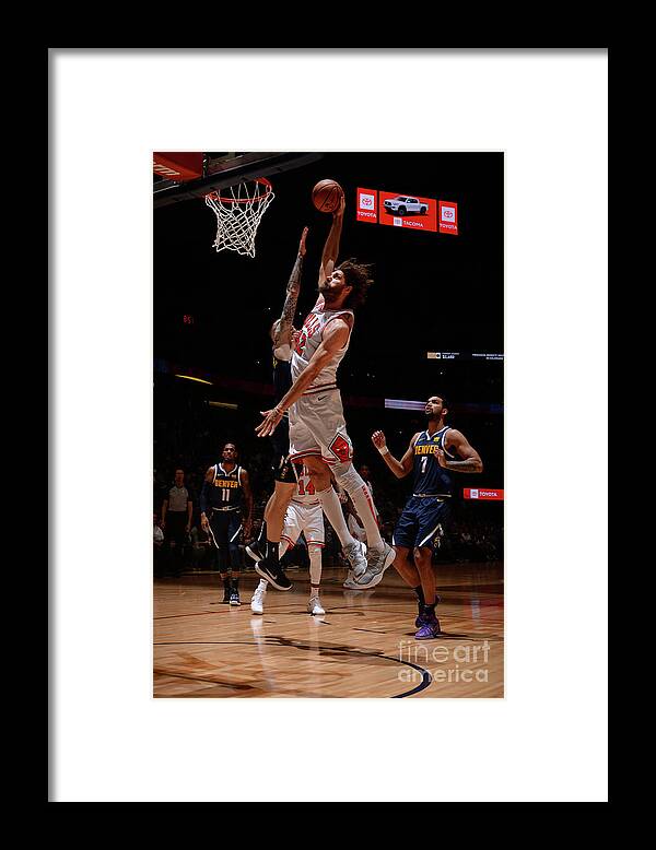 Nba Pro Basketball Framed Print featuring the photograph Robin Lopez by Bart Young