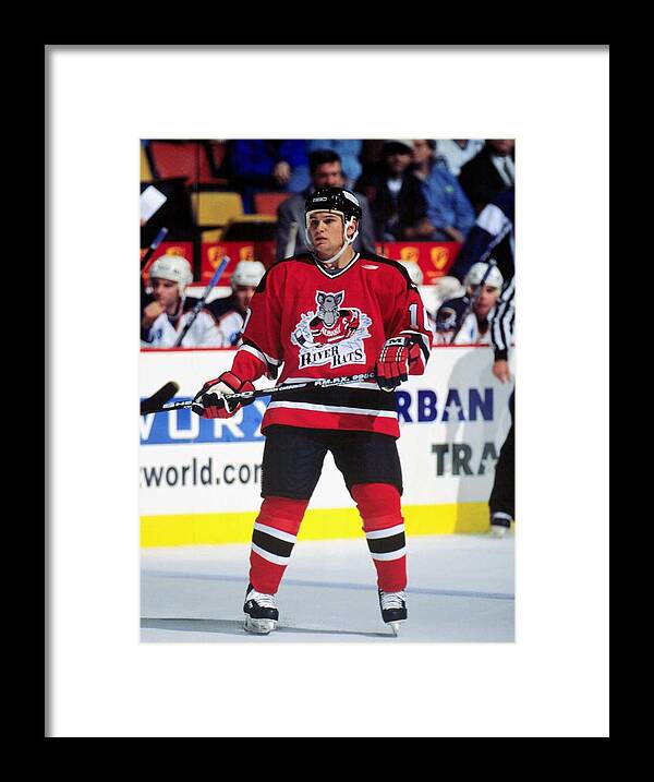 National Hockey League Framed Print featuring the photograph Rochefort by R Skeoch