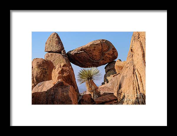Grapevine Hills Trail Framed Print featuring the photograph Rock Frame by Bob Phillips