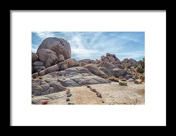 Rocks Framed Print featuring the photograph Rock Path by Alison Frank
