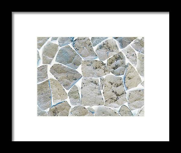 Camaya Coast Framed Print featuring the digital art Rock Wall Reversed by David Desautel