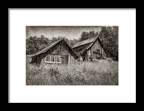 Barn Framed Print featuring the photograph Rockfish River Barns by George Moore