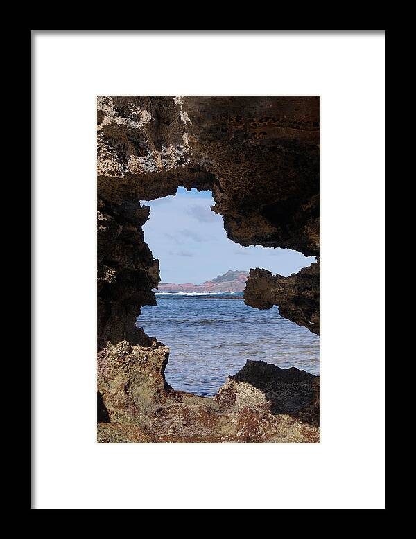 Seascape Framed Print featuring the photograph Rocky Views On Norfolk Island by Samantha Farr