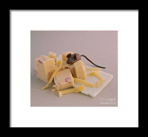 Cheese Framed Print featuring the photograph Rodent Bliss by Kae Cheatham