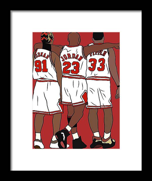 Rodman, MJ and pippen scottie legend by Matthew Hayward