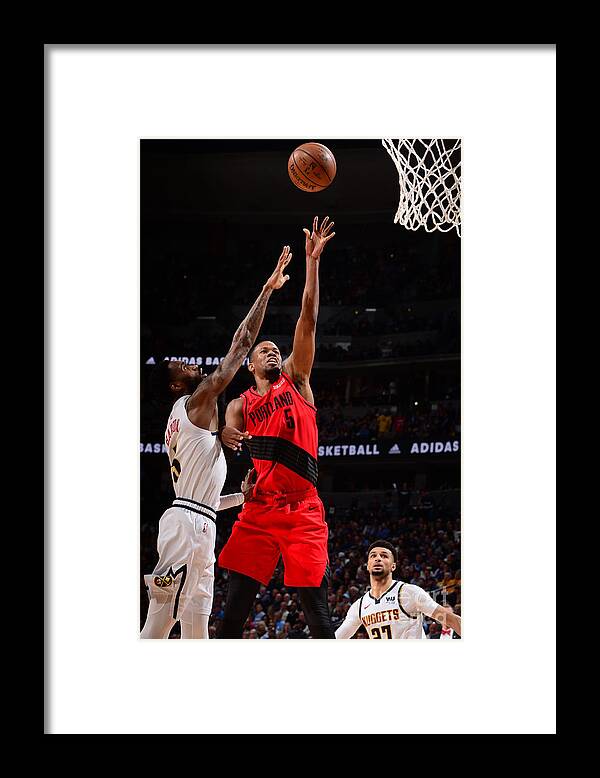 Rodney Hood Framed Print featuring the photograph Rodney Hood by Bart Young