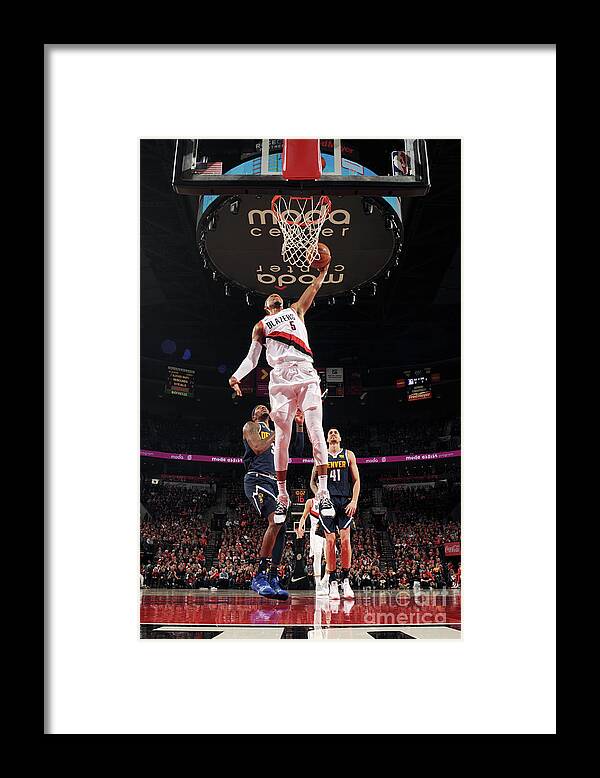 Nba Pro Basketball Framed Print featuring the photograph Rodney Hood by Cameron Browne