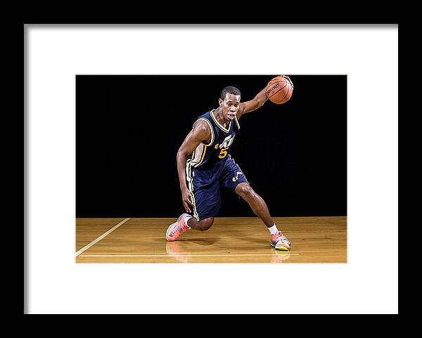 Nba Pro Basketball Framed Print featuring the photograph Rodney Hood by Nick Laham