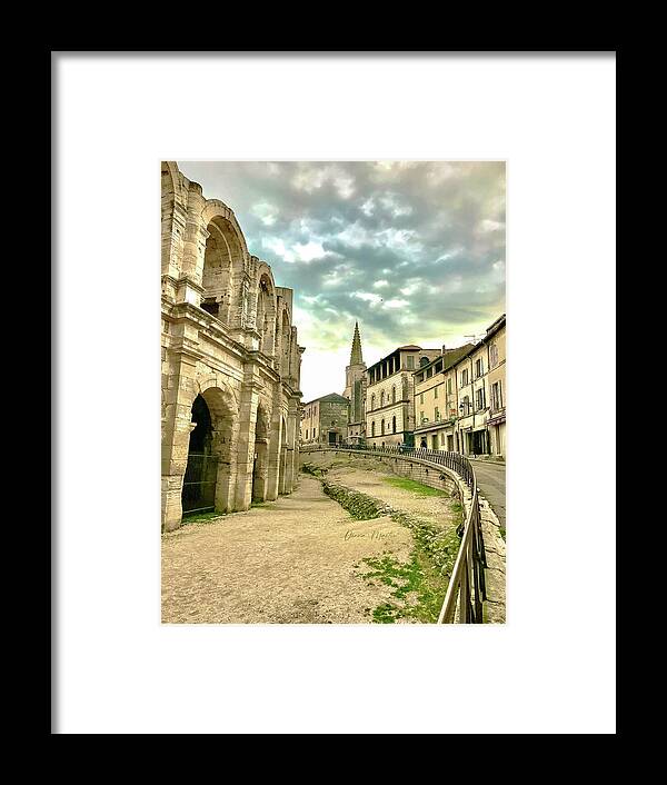 Arena Framed Print featuring the photograph Roman Arena in Arles by Donna Martin