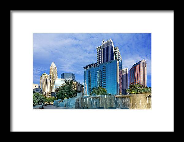 Charlotte Framed Print featuring the digital art Romare Bearden Park 6 by SnapHappy Photos